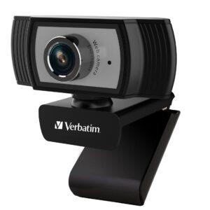 1080p Full HD Webcam - Black/Silver FHD 1920x1080  2.0 Mega Pixels  Compatible with Windows XP 7 8  10  Android V5  MacOS 10.6 or Above