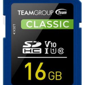 Classic SD Memory Card -16 GB  UHS Ultra Speed Class 1U1. Supports Video Speed Class 10V10.