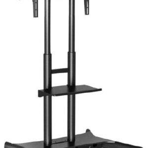 AD-TVC-75 Floor TV Cart Heavy Duty for Screen size 50" - 80" &amp 75kg. VESA to 800x400 - Comes with Shelf