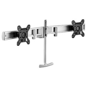 Dual Rail Crossbar - Slv - Load: 2-7kg per monitor