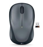 Wireless Mouse M235  3 Button  USB Receiver  Scroll Wheel  Colour: Colt Glossy  Black  1 AA battery pre-installed