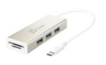 JCH347 USB-C 3-port USB-A HUB with SD &amp Micro SD card reader