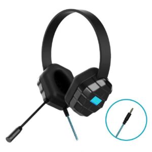 DropTech B1 Kids Rugged Headset with Microphone - Compatible with all devices with a 3.5mm headphone jack Bulk packaged in Poly bag