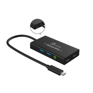 JVA01 Video Capture USB Hub - Designed to function as a USB hub and a UVC capture device - HDMI Capture with Power Delivery + USB-C Hub HDMI