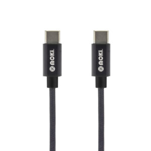 Braided Type-C to Type-C SynCharge Cable - 90cm/3ft - Black