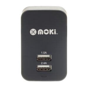 Dual USB Wall Charger Black