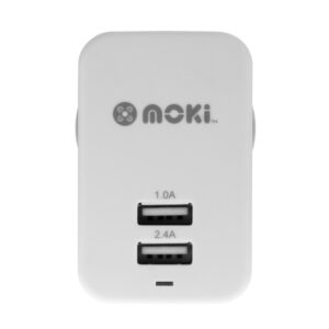 Dual USB Wall Charger - White