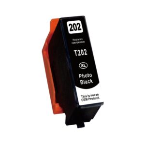 Premium Inkjet Cartridge Replacement for 202XL Black