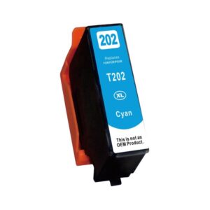 Premium Inkjet Cartridge Replacement for 202XL Cyan