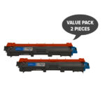 TN-255 Cyan Premium  Toner Set of 2