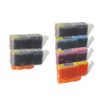 PGI-525 Compatible Inkjet Set 6 Cartridges [Boxed Set]