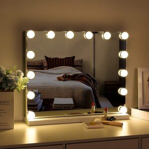 Hollywood Vanity  LED Makeup Lights Mirror with 3 Color Modes Lights with 10 Dimmable Bulbs (Mirror Not Include)