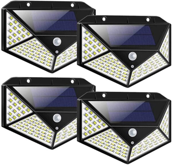 100 Waterproof LED Solar Fairy Light Outdoor with 8 Lighting Modes for Home Garden and Decoration (4 pack)