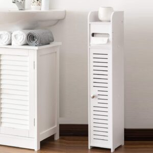 Toilet Paper Roll Holder for Bathroom (White  80 cm)