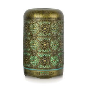 260ml Metal Essential Oil and Aroma Diffuser-Vintage Gold