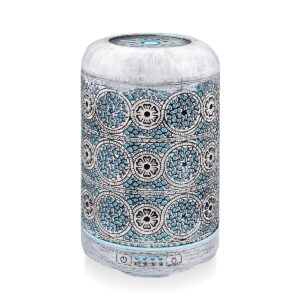 260ml Metal Essential Oil and Aroma Diffuser-Vintage White