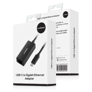 USB-C Gigabit LAN Ethernet Adapter - Black