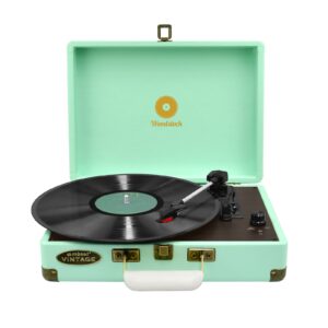 Woodstock  Blue Retro Turntable