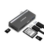 Essential 5-In-1 USB- C Hub ( USB hub 2.0  3.0  SD/TF card reader )