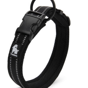 Heavy Duty Reflective Collar Black XS