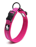 Heavy Duty Reflective Collar Pink L