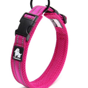 Heavy Duty Reflective Collar Pink L