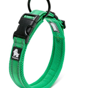 Heavy Duty Reflective Collar Grass Green S