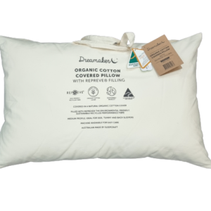 Organic Cotton Covered Pillow with Repreve