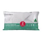 Allergy Sensitive Cotton Cover Pillow 2 Pack