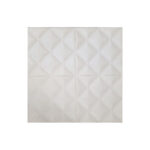 10PCS 3D Foam White Diamond Self Adhesive Home Wallpaper Panels 60 x 60cm