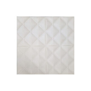 10PCS 3D Foam White Diamond Self Adhesive Home Wallpaper Panels 60 x 60cm