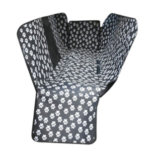 Waterproof Pet Car Seat Cover Hammock Black With Mesh Window