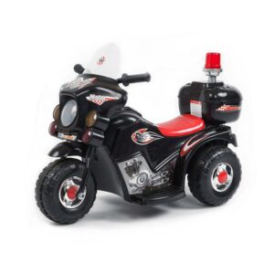 Children's Electric Ride-on Motorcycle (Black) Rechargeable  Up To 1Hr