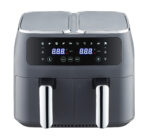 8L Dual Zone Digital Air Fryer with 200C  10 Cooking Programs