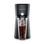 Digital Iced Coffee Maker w/ 10oz  Reusable Cup & Straw Included