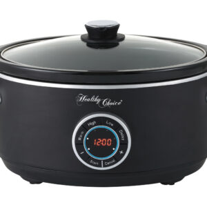 6.5L Digital Slow Cooker w/ Ceramic Pot  300W  LED  3 Programs