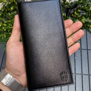 Leather Phone Wallet - Black