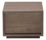 Oscar 1 Drawer Low Bedside Table (Latte)