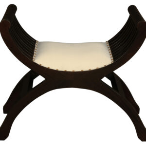 Sloan Single Seater Upholstered Stool (Chocolate)