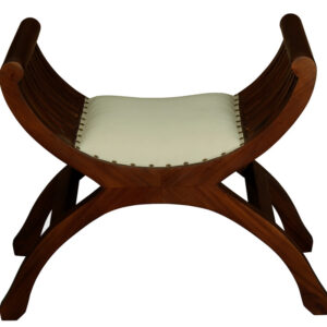 Sloan Single Seater Upholstered Stool (Mahogany)