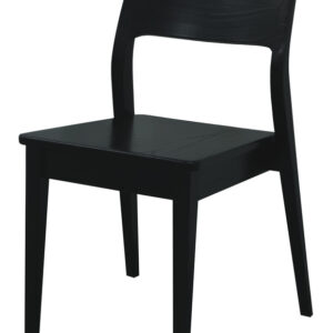 Providence Solid Oak Dining Chair - Set of 2 (Black)