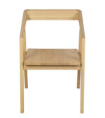 Kyoto Solid Oak Arm Chair - Set of 2 (Natural)