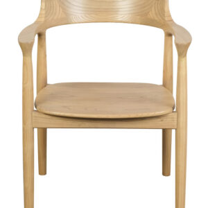 Nobu Solid Oak Arm Chair (Natural)