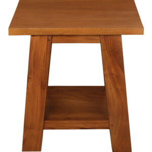 Tokyo Solid Mahogany Timber Lamp Table (Light Pecan)