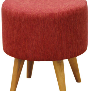 Manhattan Round Ottoman (Cherry Red)