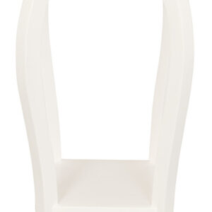 1 Drawer Cabriol Leg Plant Stand (White)