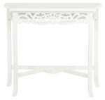 Sierra Carved Sofa Table (White)