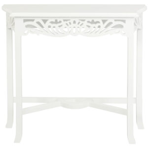 Sierra Carved Sofa Table (White)