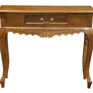 Sierra Carved 1 Drawer Sofa Table (Light Pecan)