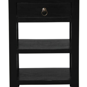 Elliot 1 Drawer Lamp Table (Black)